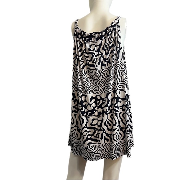 Rafaella woman Navy & White Mini Dress Sz.3XL Geographic Print New With … - Picture 6 of 16